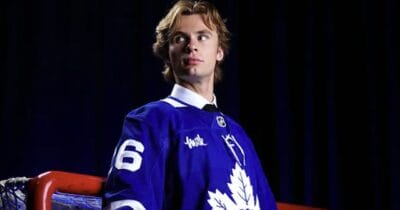 Gavin McKenna of the Toronto Maple Leafs