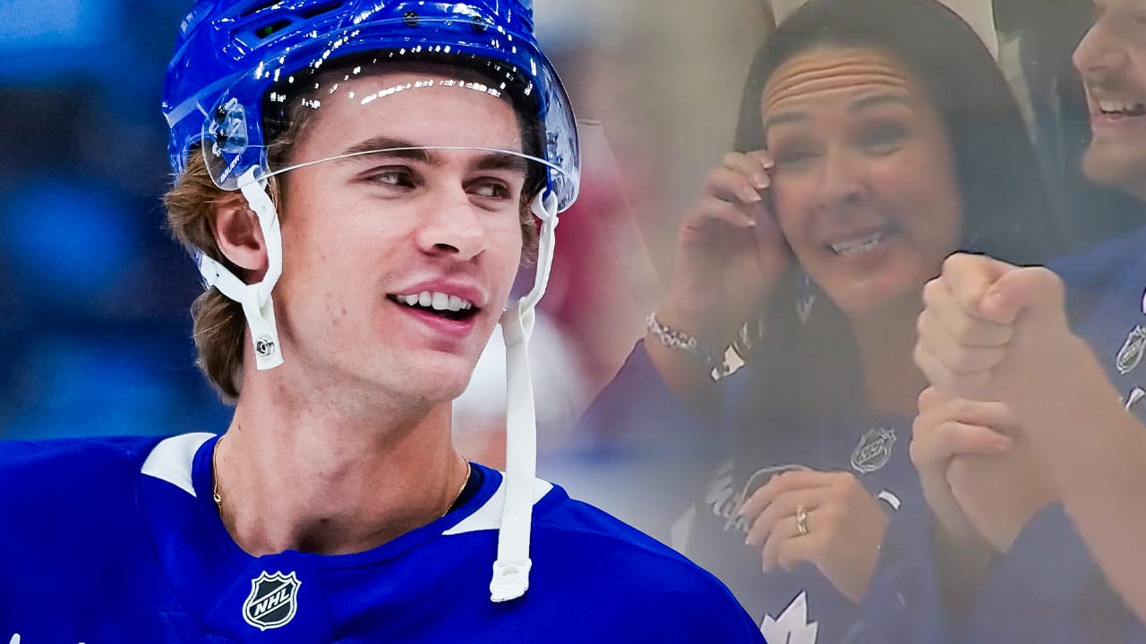 Gavin McKenna's mom's nine perfect words during NHL debut