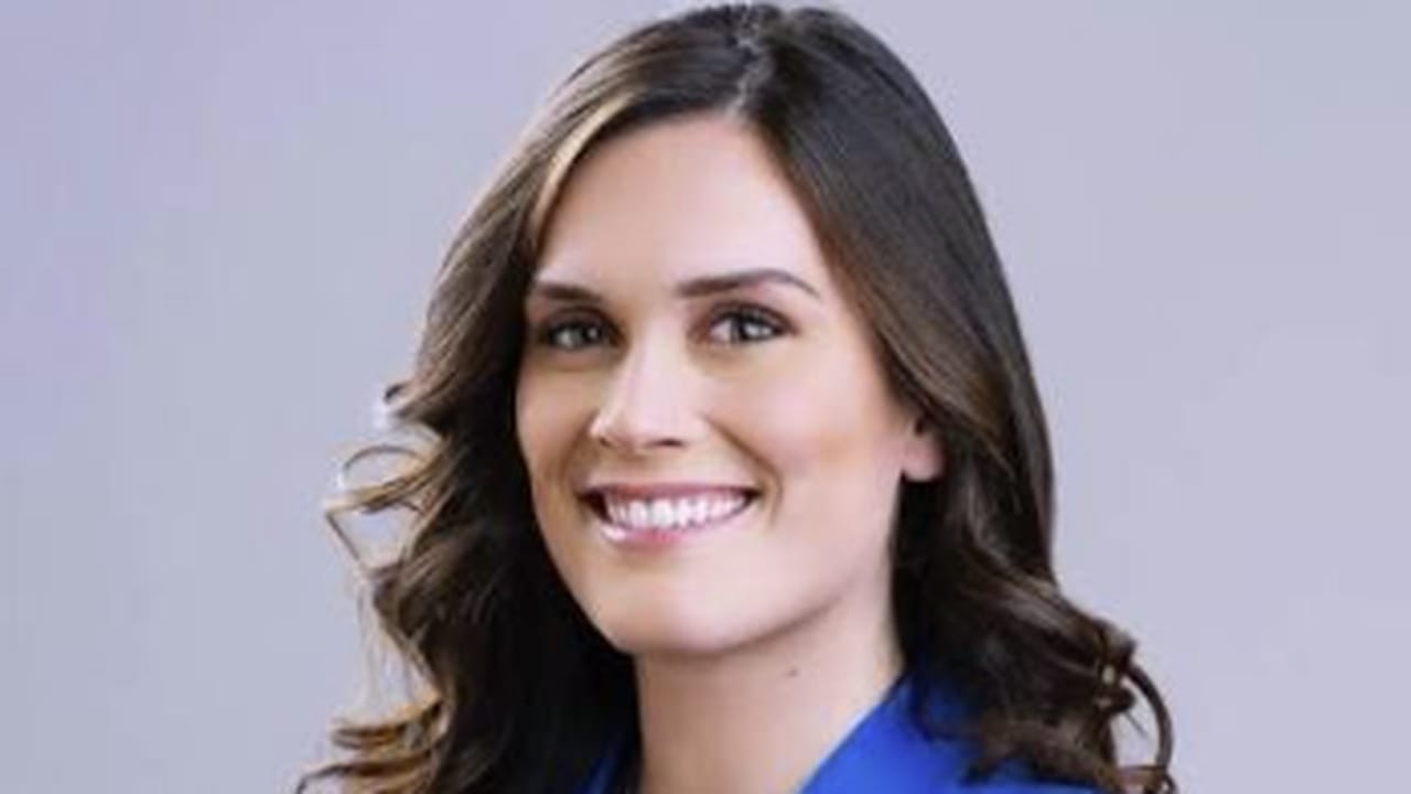 Katie Storm of the Minnesota Wild broadcast