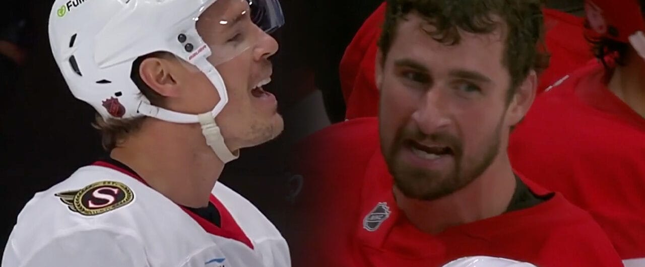 Nick Cousins found Dylan Larkin's sorest spot on camera