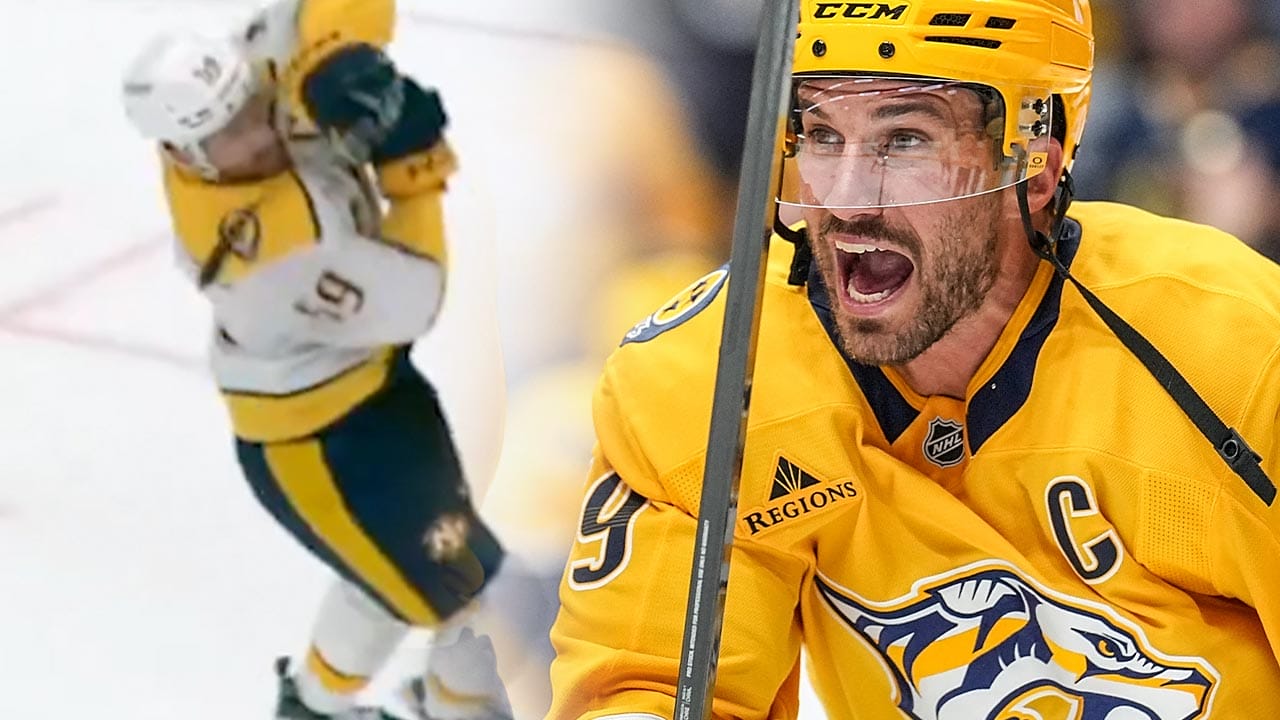 Roman Josi's trip back to the bench has fans in tears