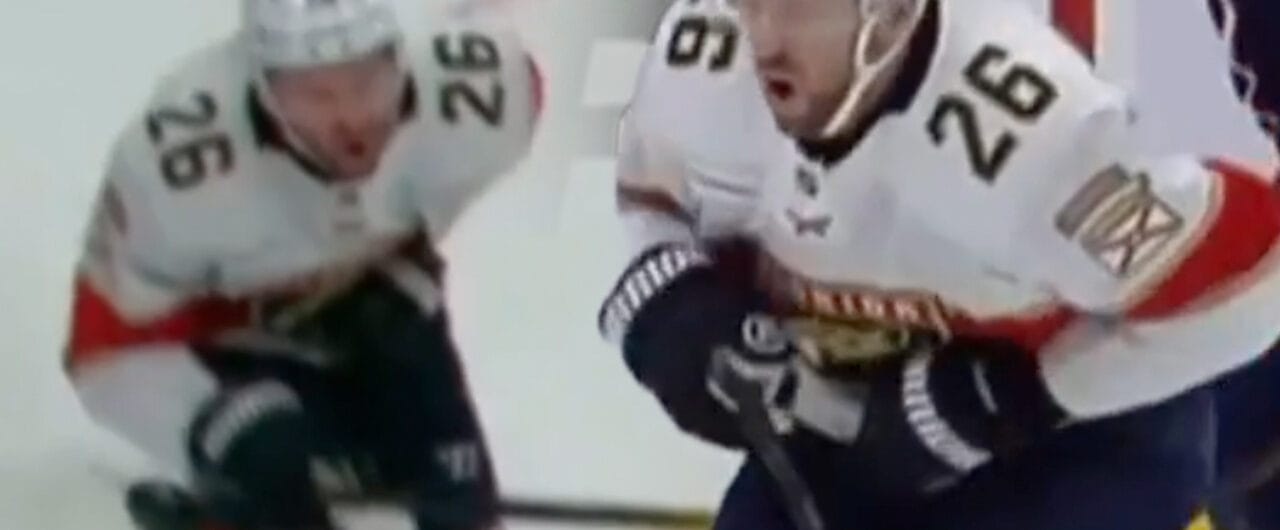 Mathieu Olivier ejected for a disgusting act on Balinskis