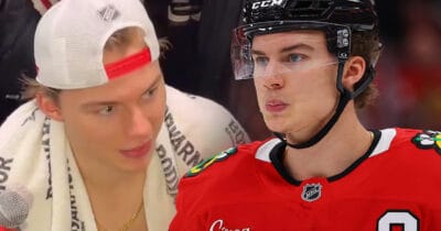 Connor Bedard's hilarious words on his very first shift back