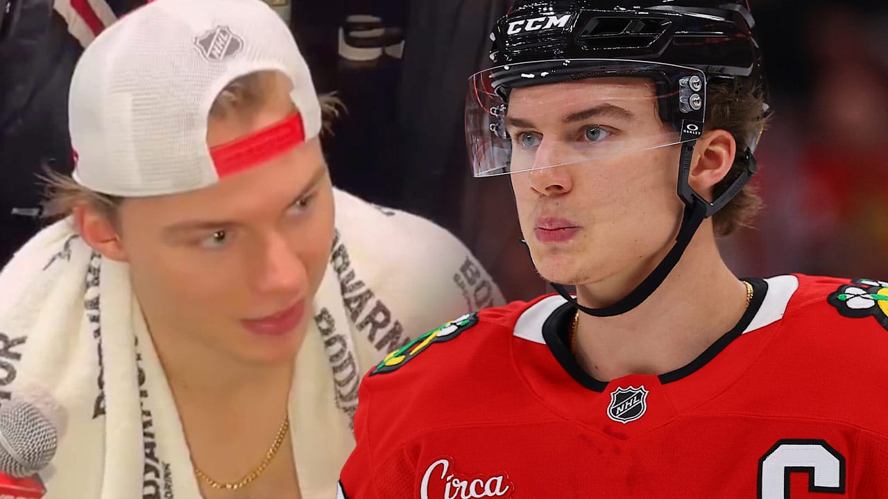 Connor Bedard's hilarious words on his very first shift back