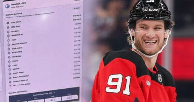 The Devils' jumbotron troll on the Rangers was ruthless