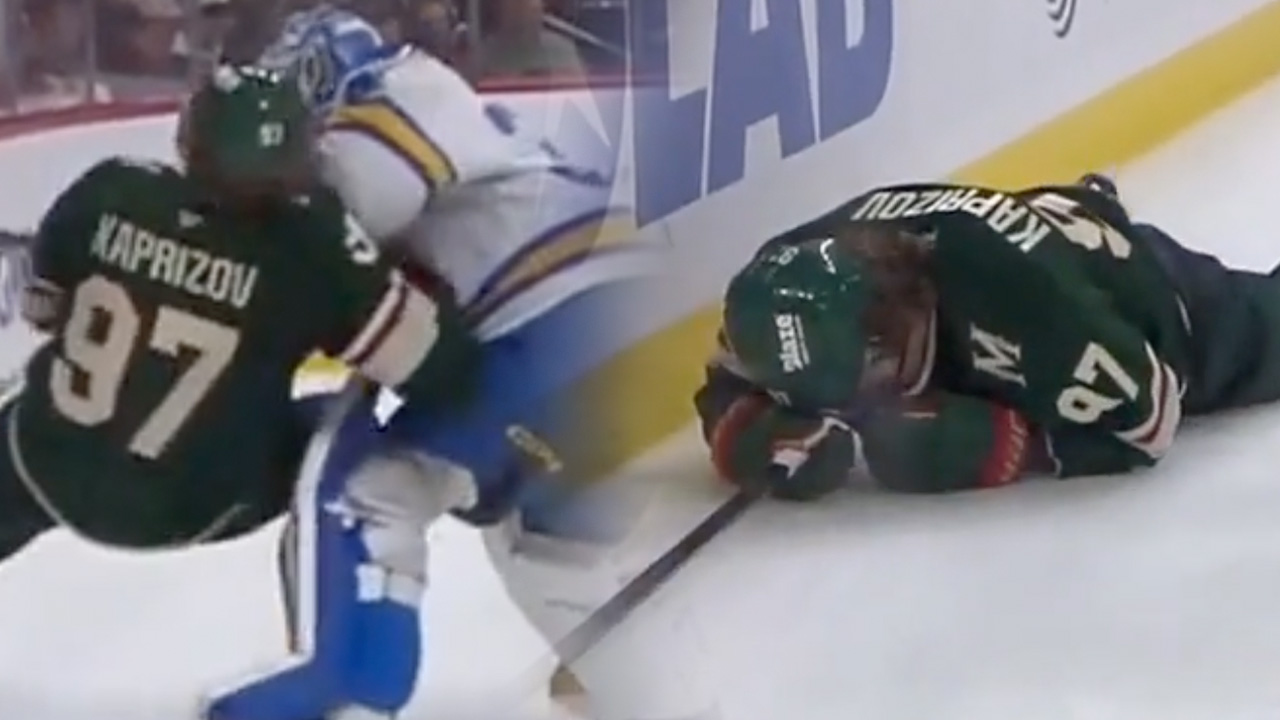 Joel Hofer is being slammed for flattening Kaprizov