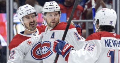 Montreal Canadiens celebrating a goal