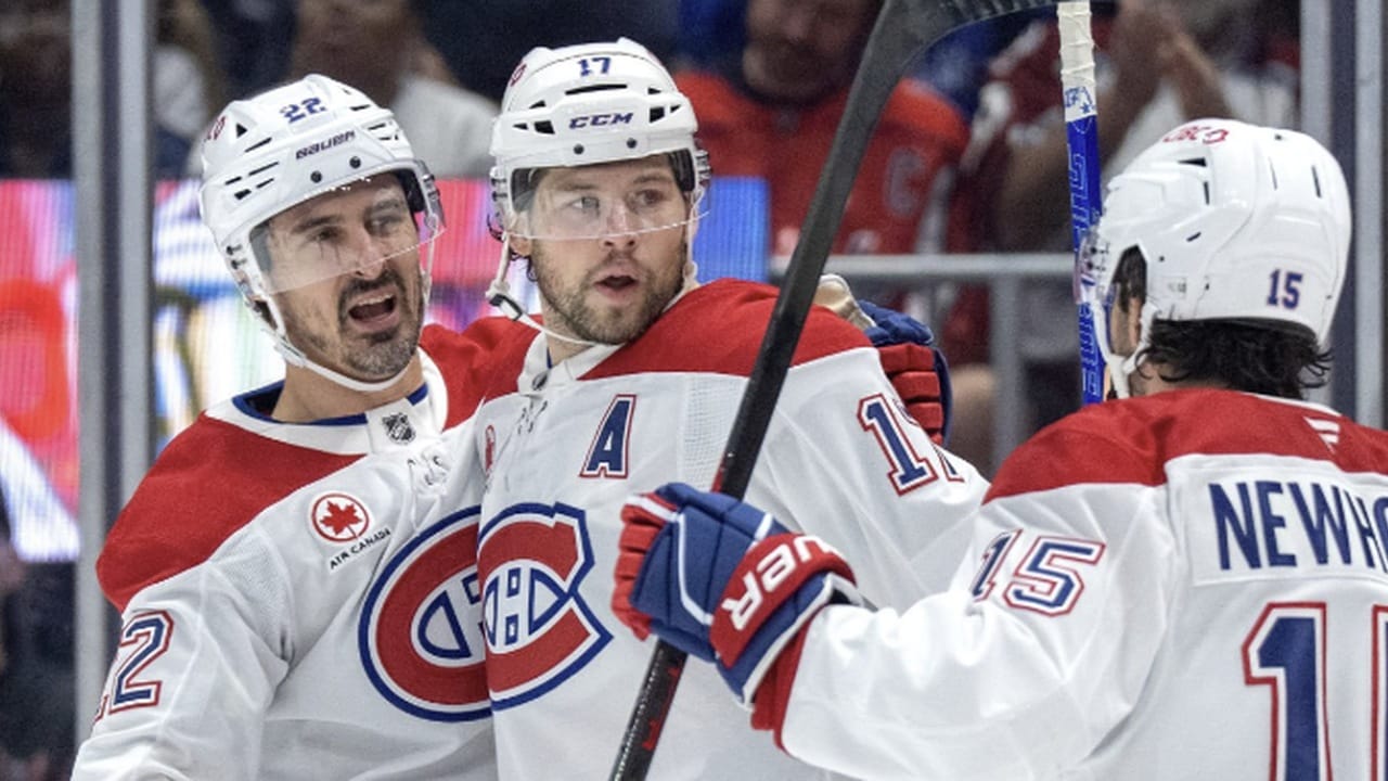 Montreal Canadiens celebrating a goal