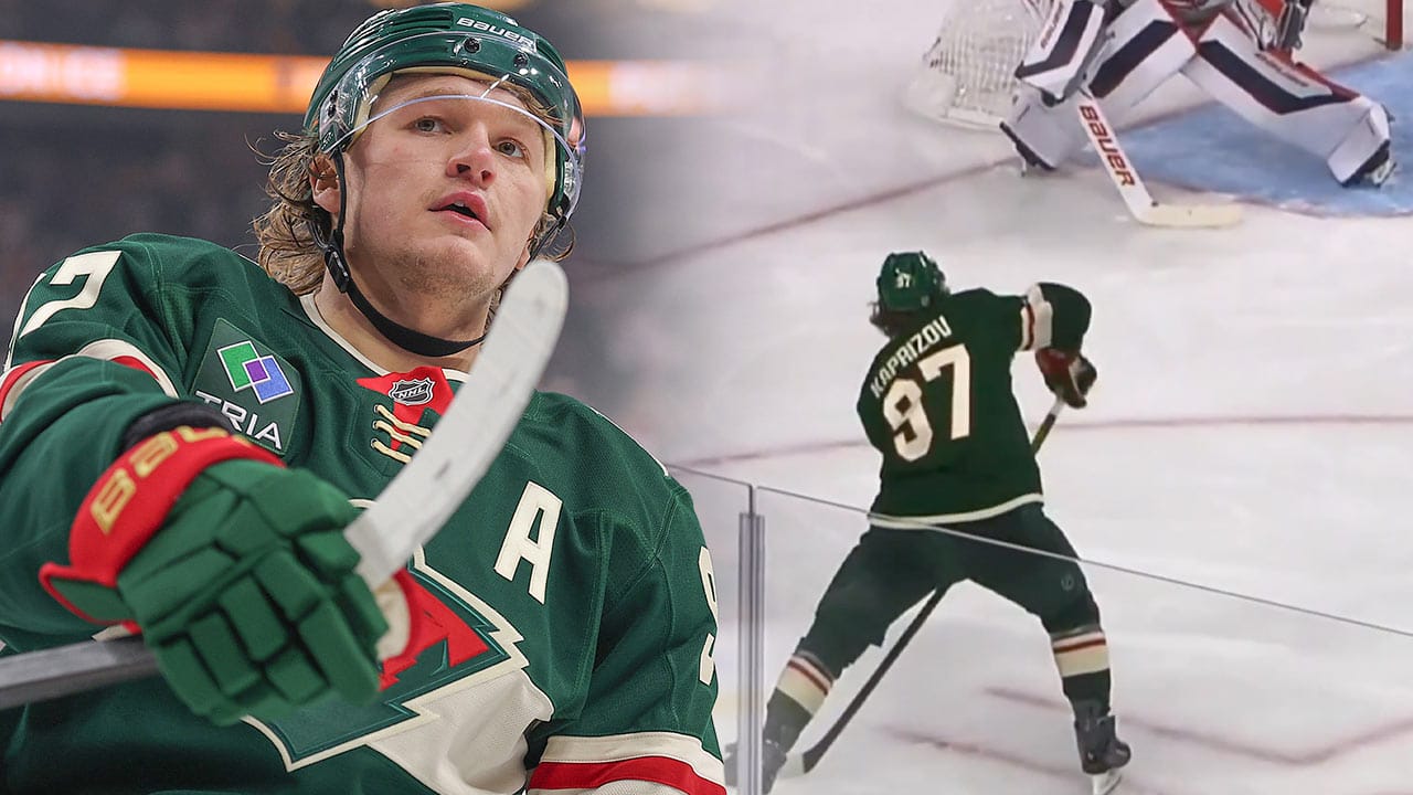 A new angle of Kaprizov's goal is mesmerizing people