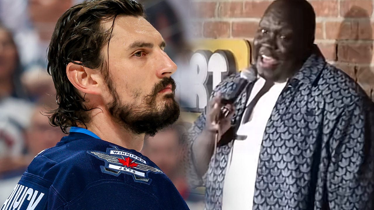 A Winnipeg comedian found the perfect Hellebuyck joke