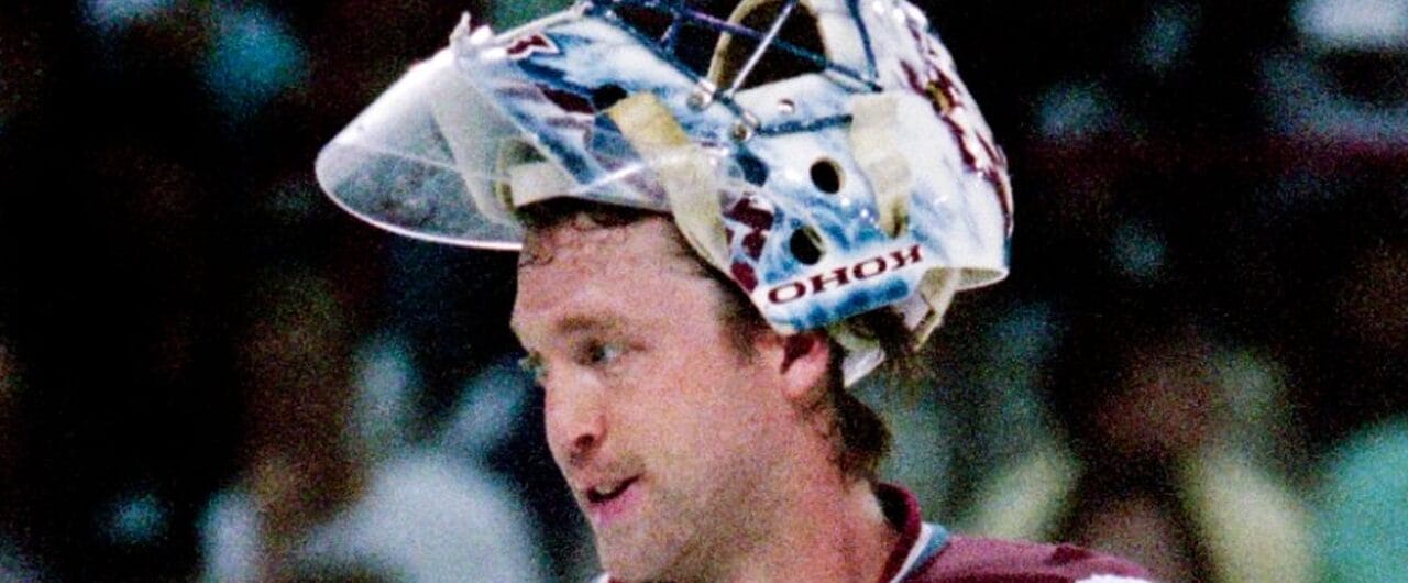 Patrick Roy of the Colorado Avalanche