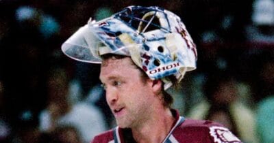 Patrick Roy of the Colorado Avalanche