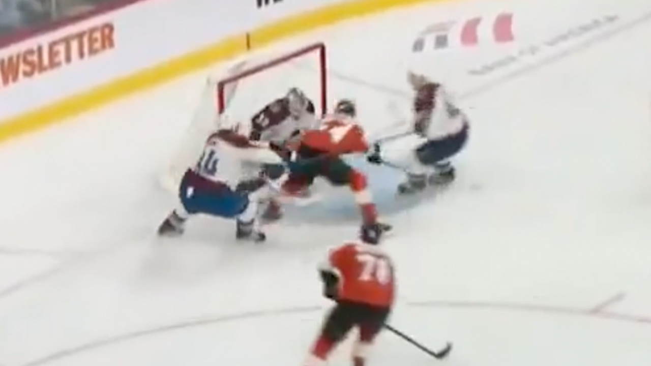 Cole Knuble got a brutal welcome to the NHL on debut