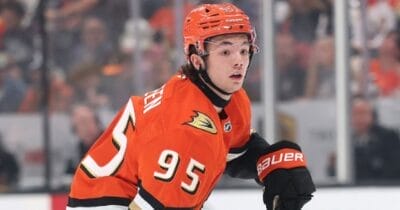 Roger McQueen of the Anaheim Ducks