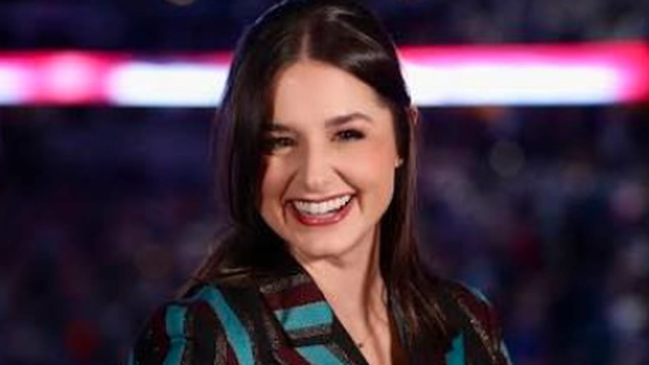 Rachel Tos of the Colorado Avalanche broadcast