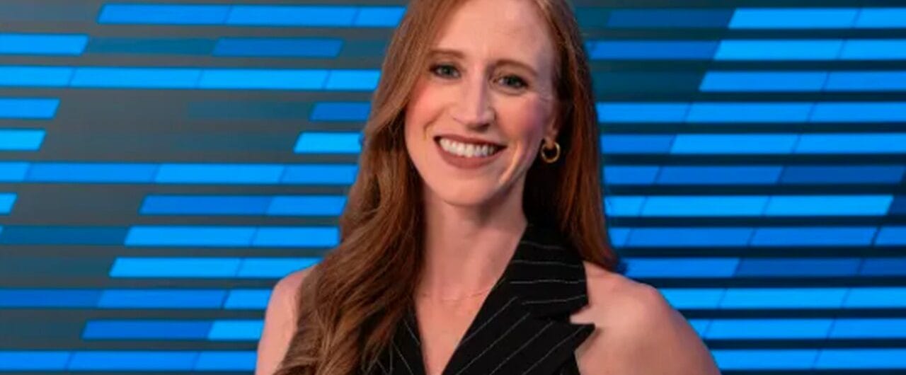Kim Becker of the Utah Mammoth broadcast