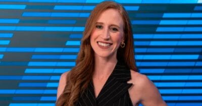 Kim Becker of the Utah Mammoth broadcast