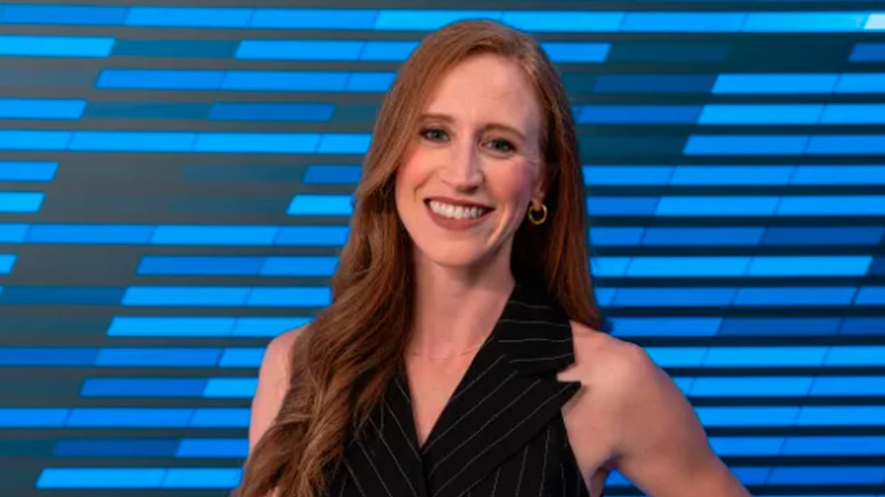 Kim Becker of the Utah Mammoth broadcast