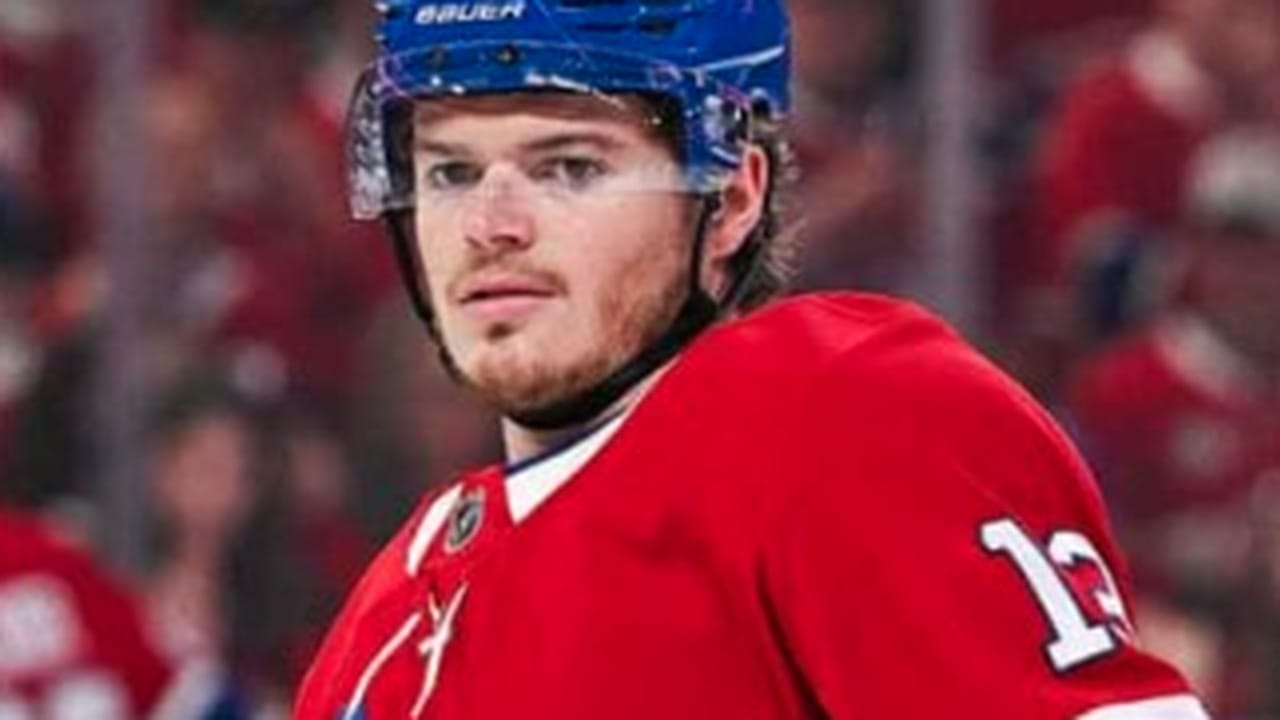 Cole Caufield of the Montreal Canadiens