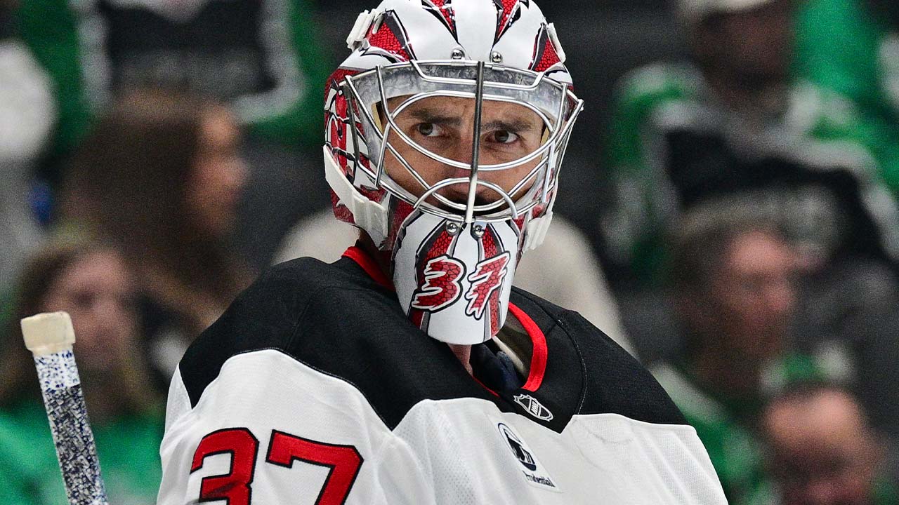 Connor Hellebuyck's Halloween costume was a bold choice