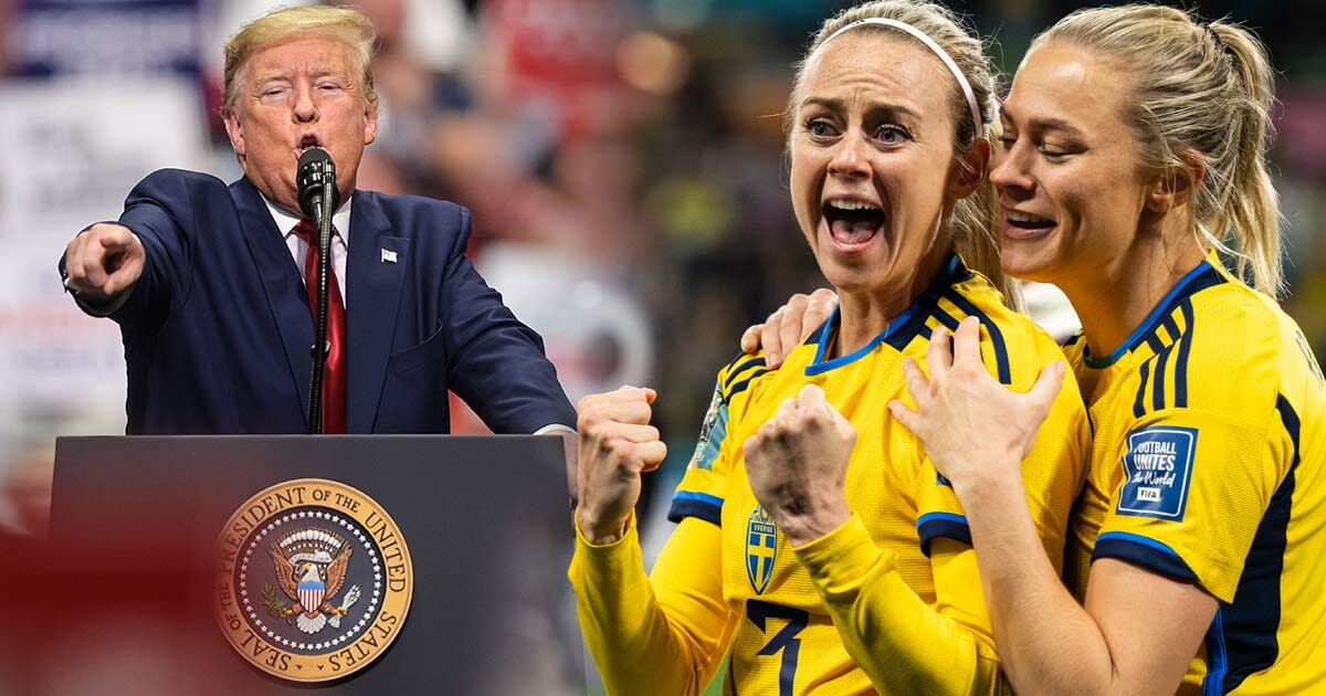 Donald Trump, USA, Sverige, VM
