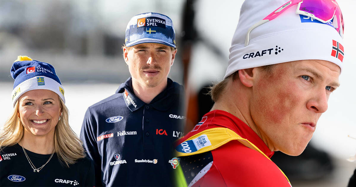 Frida Karlsson William Poromaa Johannes Hösflot Kläbo skidor