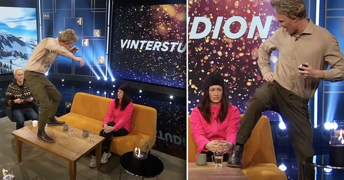Gunde Svan tar över Vinterstudion med tidernas galnaste uppvisning ...