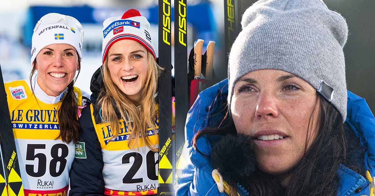 Charlotte Kalla, Sverige, Therese Johaug, Norge, längdskidor