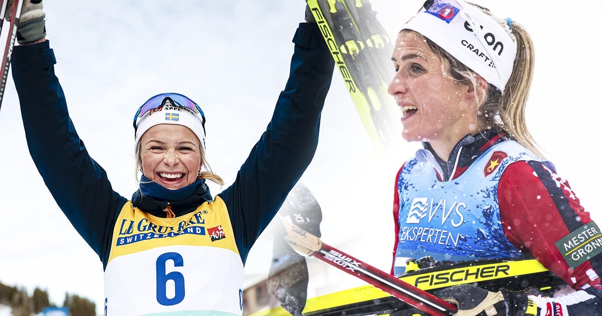 Frida Karlsson får en drömstart på skidsäsongen och vinner världscuppremiären i Ruka, före Therese Johaug.
