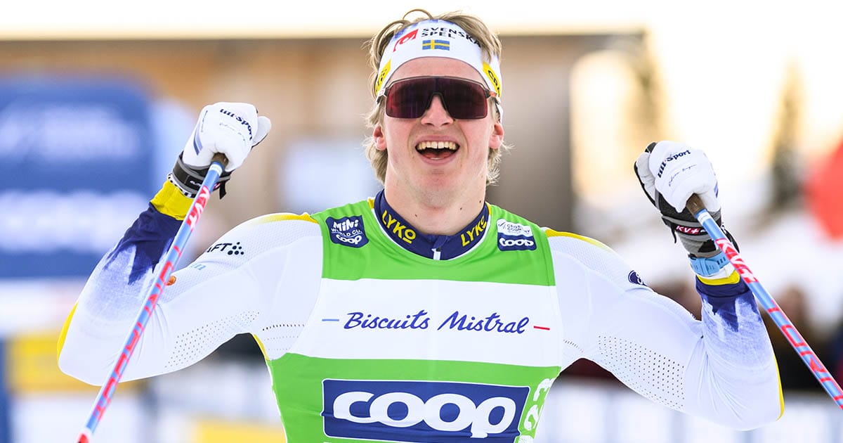 Edvin Anger blev fyra på 10 kilometer under skid-VM i Trondheim.