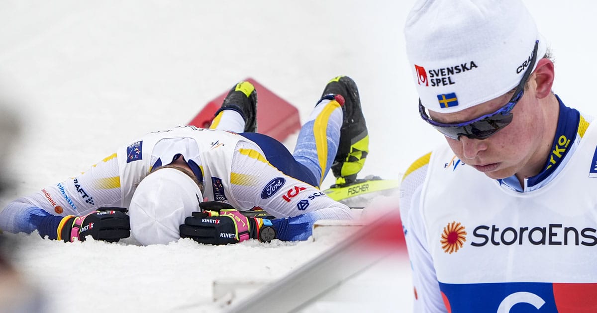 Truls Gisselman var helt bedrövad efter VM-debuten i herrstafetten.