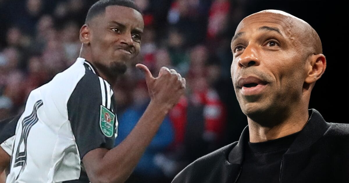 Alexander Isak och Thierry Henry