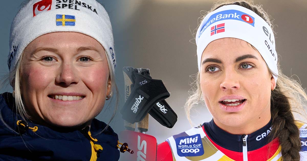Maja Dahlqvist skickar hånfulla ord till norska rivalen Kristine Stavås Skistad.