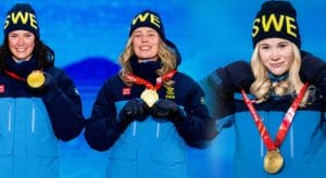 Svenska guldhjältar under vinter-OS 2022 i Peking.