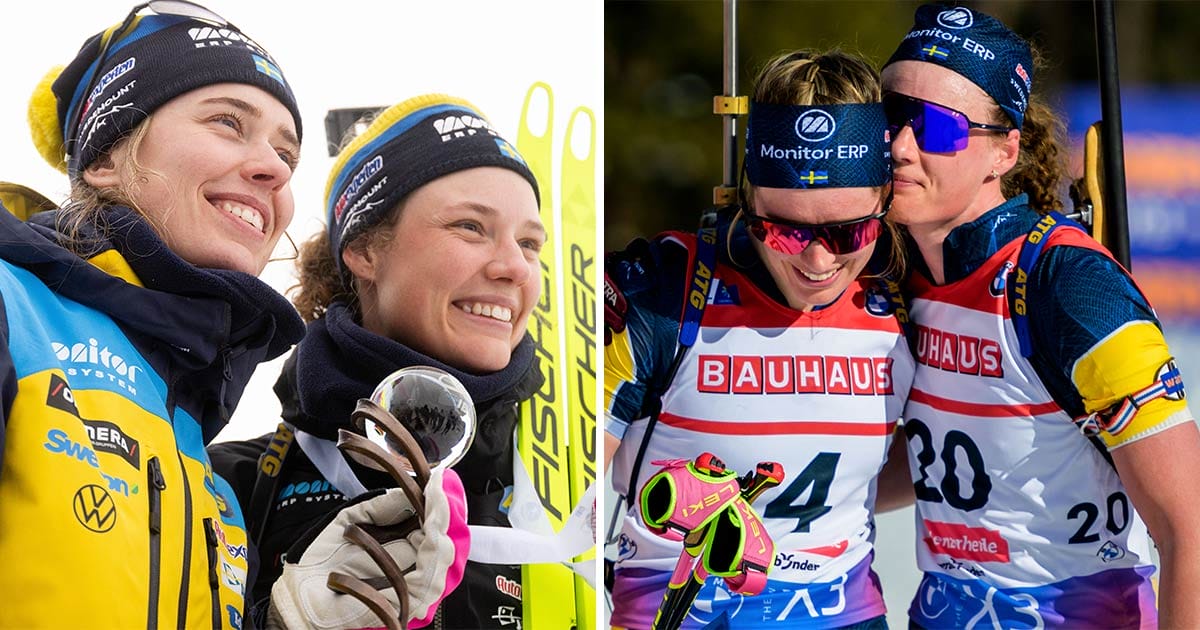 Hanna och Elvira Öberg jublar efter förändringen i skidskyttelandslaget