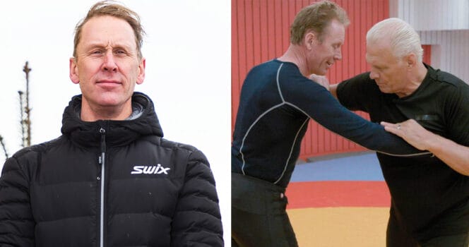 Gunde Svan bröt revbenet innan mötet med Frank Andersson