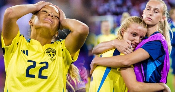 Smilla Holmberg missade Sveriges sista straff när de åkte ur fotbolls-EM.