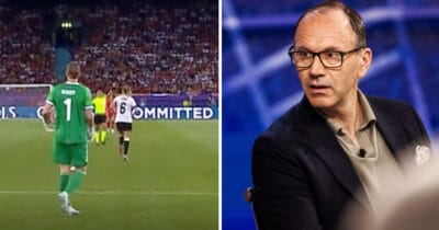 Jonas Eriksson rasar mot bilderna under EM