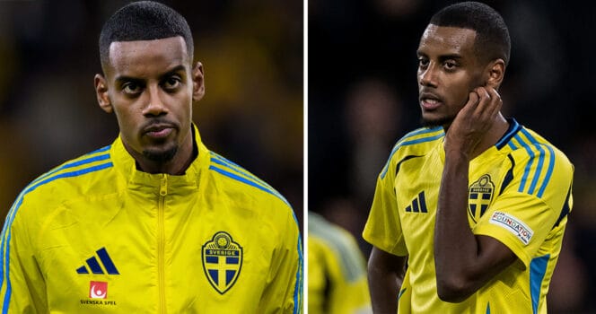 Alexander Isak försvaras nu av Michael Owen