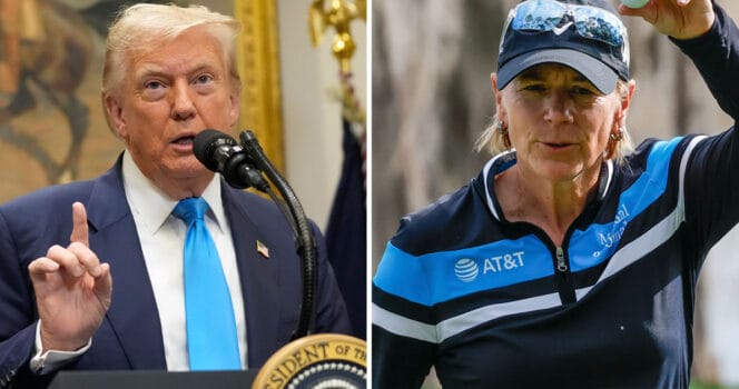 Annika Sörenstam pekas ut av Donald Trump