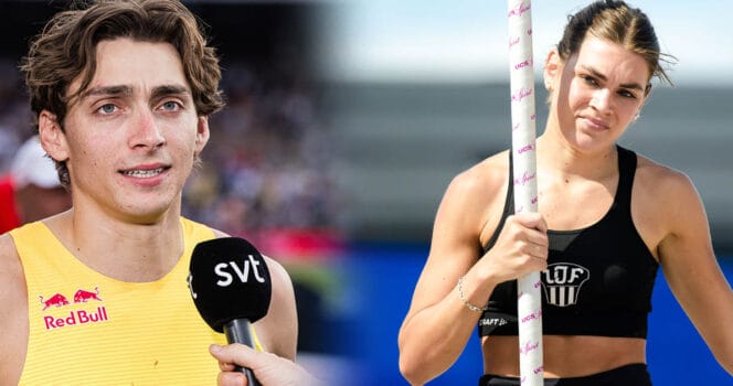 Armand Duplantis har för första gången i sin karriär tävlat tillsammans med lillasyster Johanna Duplantis.