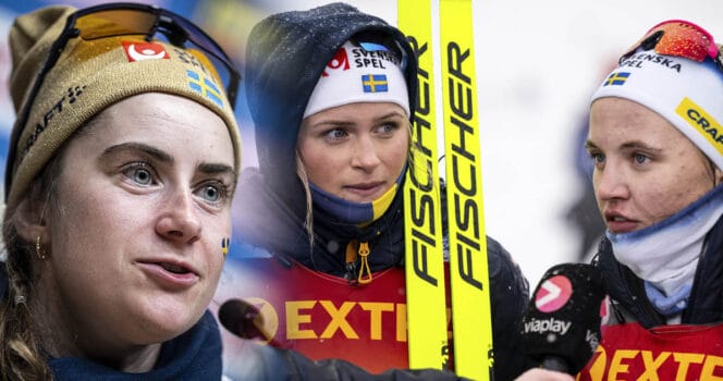 Frida Karlsson, Ebba Andersson och Linn Svahn nobbar det svenska skidlandslaget.