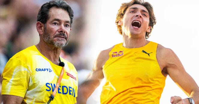 Greg Duplantis erkänner hur högt Armand Duplantis kan hoppa i stavhopp.