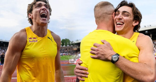 Armand Duplantis maxtak inom stavhopp pekas ut.