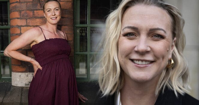 Sarah Sjöström har fött en son och berättar namnet på honom.