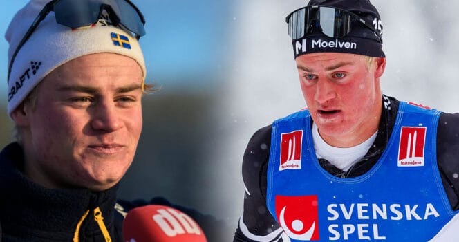 Svenske skidtalangen Alvar Myhlback vann dubbla lopp under helgen.