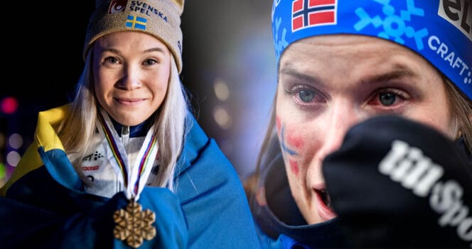 Jonna Sundling knäckte norskan Kristin Austgulen Fosnäs på skid-VM.