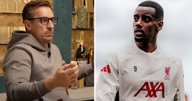 Gary Neville förvånas över orden om Alexander Isak