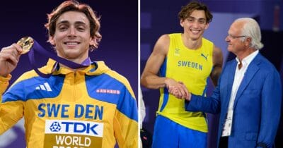 Kungens hälsning till Armand Duplantis efter succén i VM