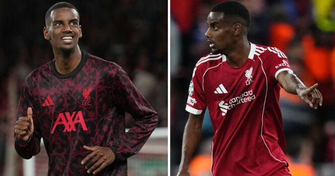 Alexander Isak pekar ut sina fotbollsidoler